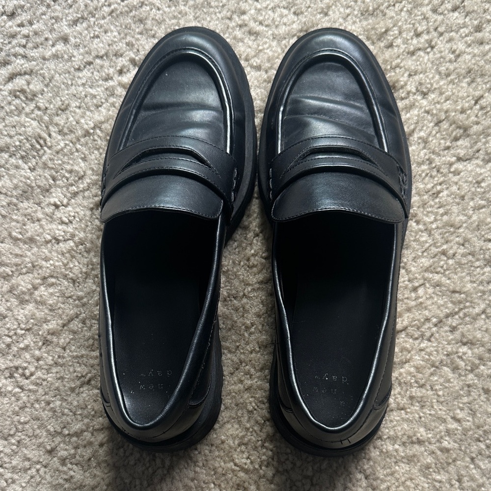 A New Day Black Women's Chunky Sole Loafers